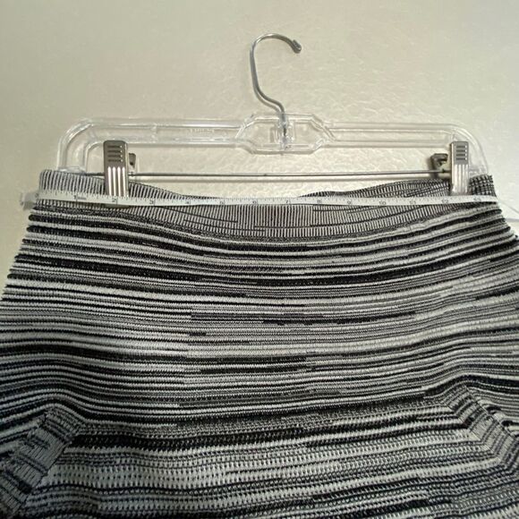 RACHEL ROY Grey Striped Ruffle Fit &flare Above The Knee A-Line Skirt grey - Picture 5 of 9